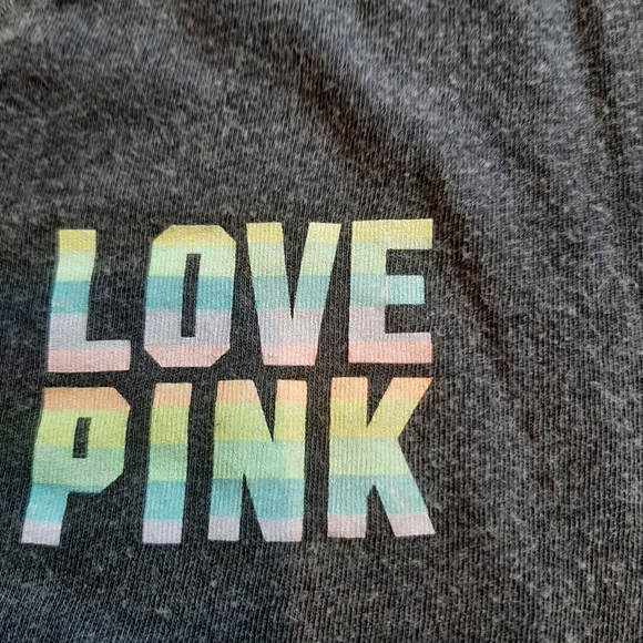 NWT PINK Victoria's Secret Cropped Long Sleeve Lounge Pajama Shirt - Picture 4 of 5